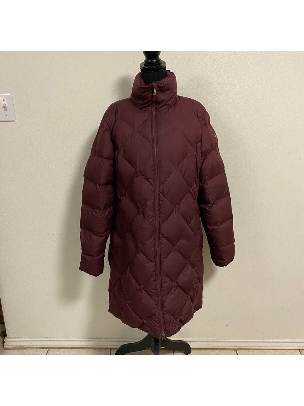 Columbia Parka Coat Women’s Size XL Maroon Down full zip Puffer Jacket